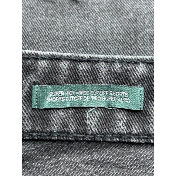 Wild Fable Womens Super High-Rise Cutoff Shorts Size S Black Denim - Picture 3 of 8